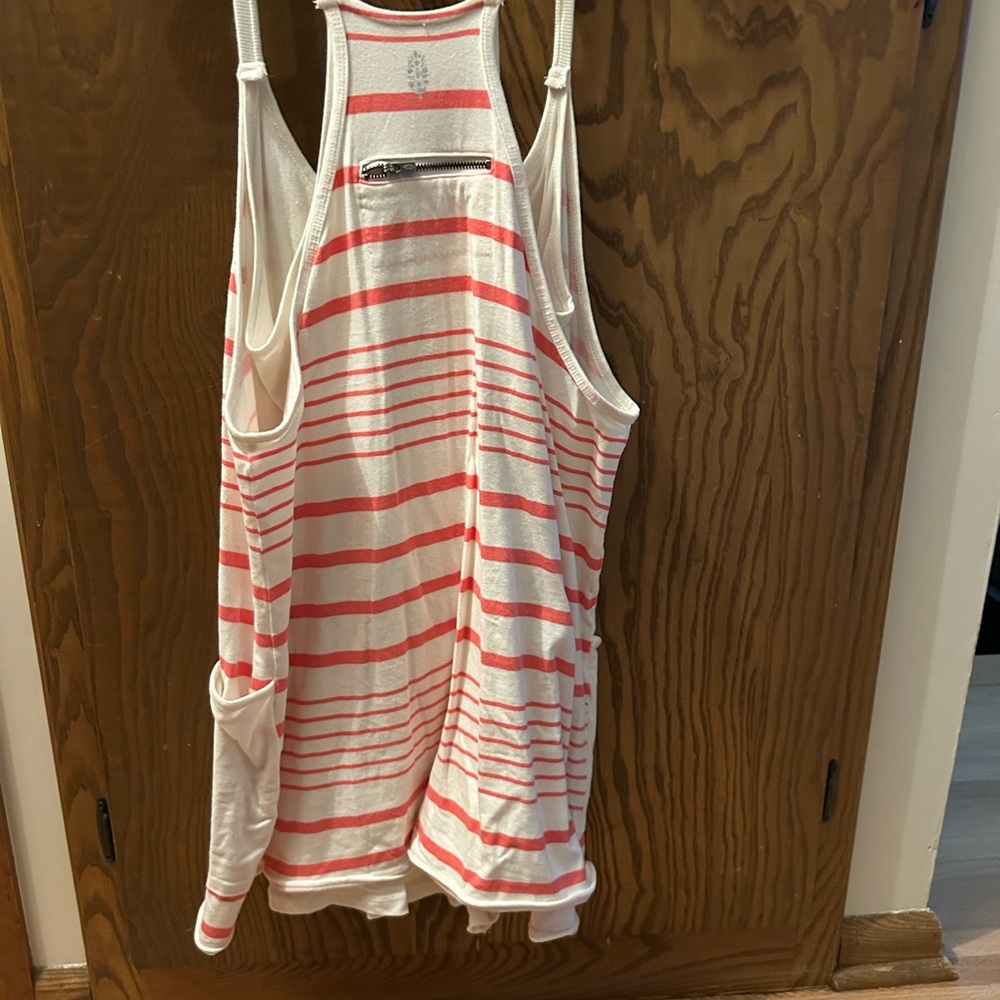 Free People | Hot Shot Mini Printed Dress | Spring Stripe Ivory - Picture 7 of 8